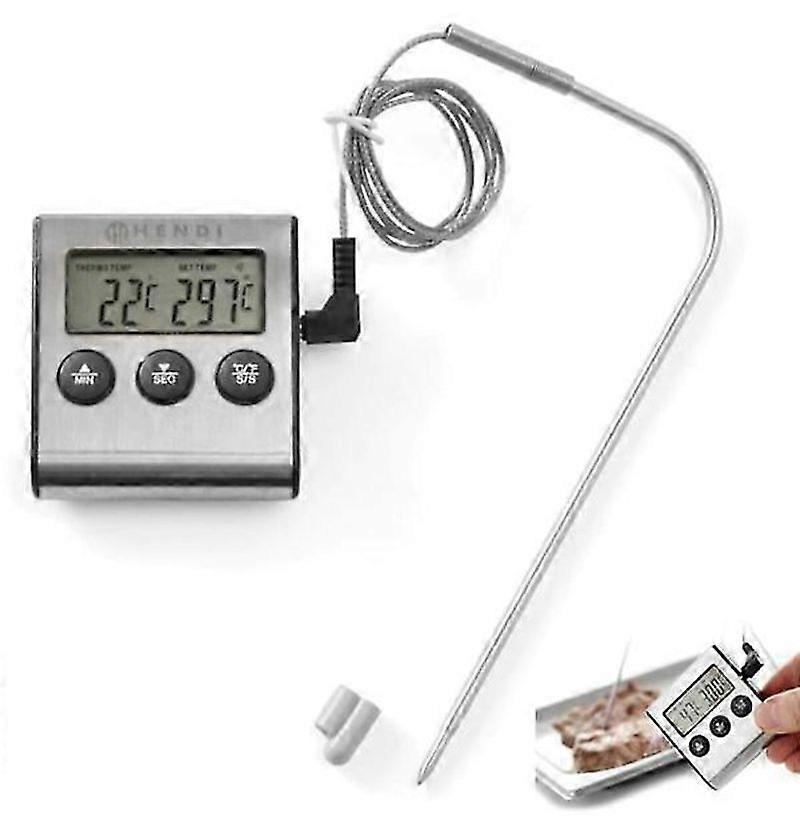 Gastronomic Baking Thermometer with Probe and Timer Function