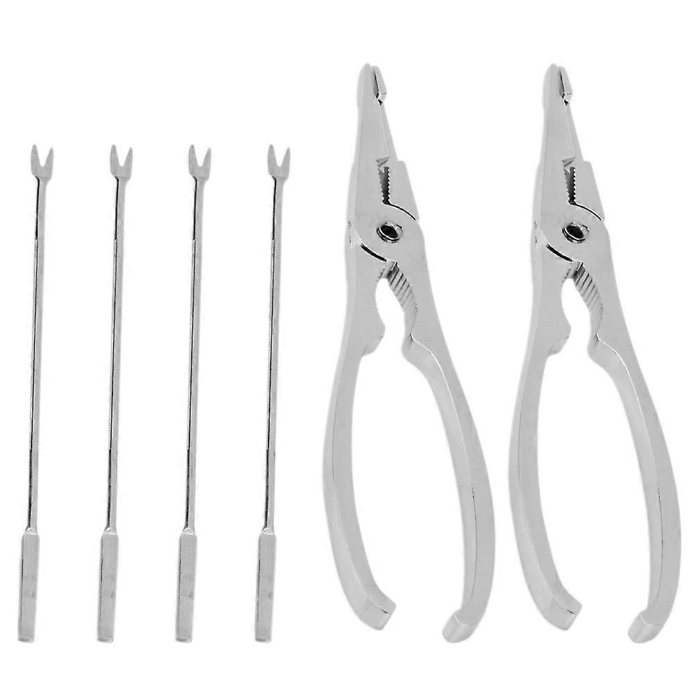 Kitchen Use Crab Tool Kit Silver 1Set Stainless Steel Crab Crackers