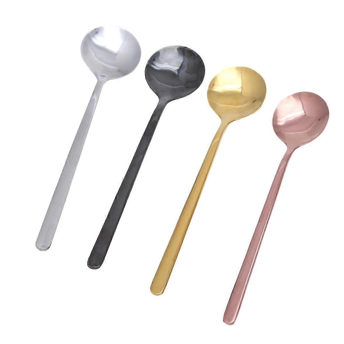 Dessert Spoon Creative Design 304 Stainless Steel For Stirring Tableware 4Pack