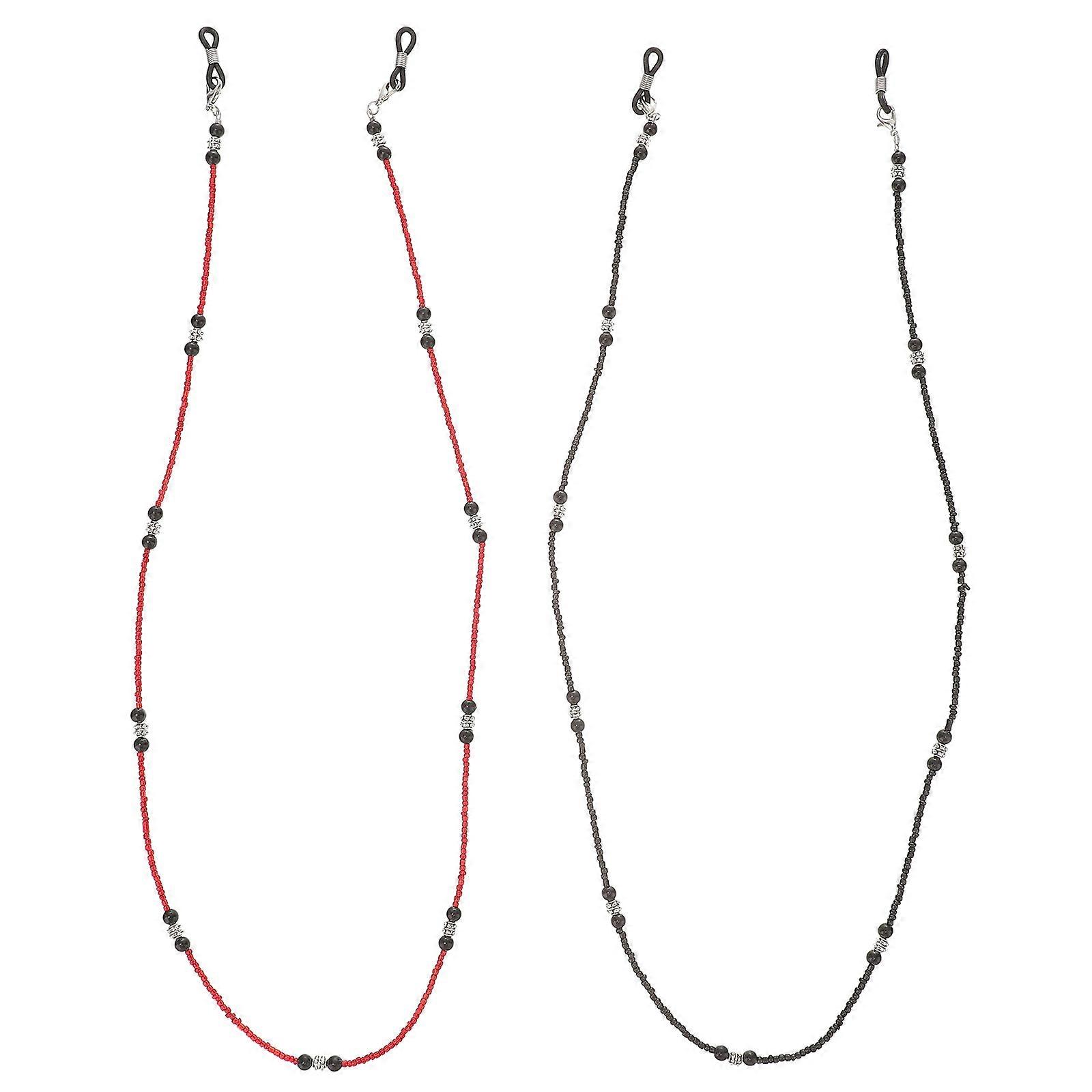 Chain with Acrylic for Decor 2Pcs Strap Eyeglass Chains