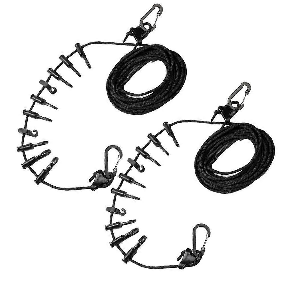 Outdoor Clothesline Windproof Clothes Drying Rope for 2Pcs Multi-Use