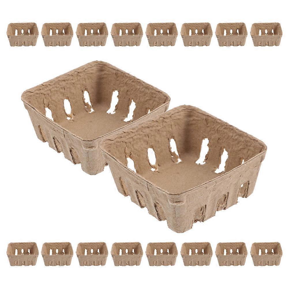 Paper Berry Basket Corrugated Basket for Fruit with 100Pcs Quantity
