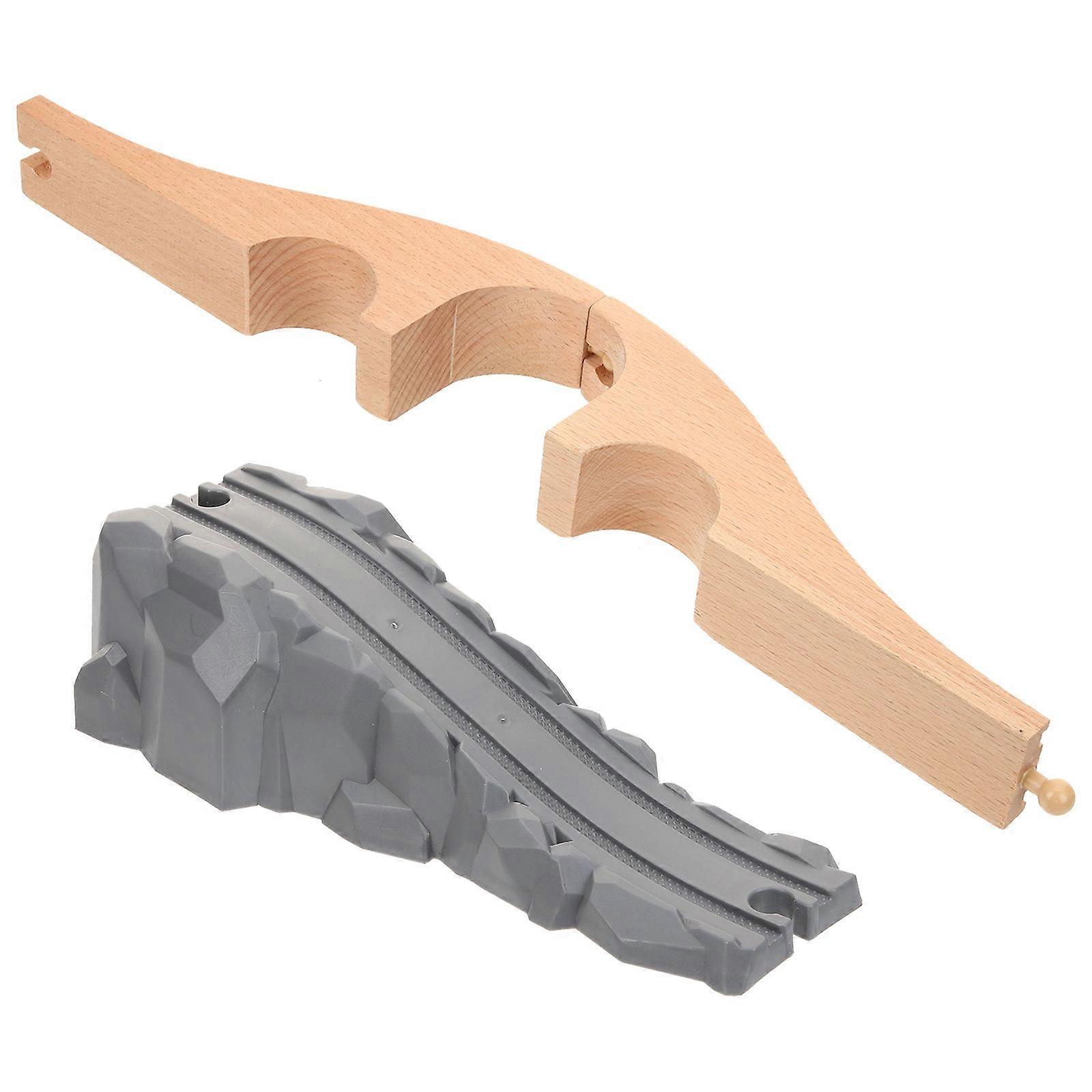 Fire Train Model Train Track Accessories for Playing 2Pcs