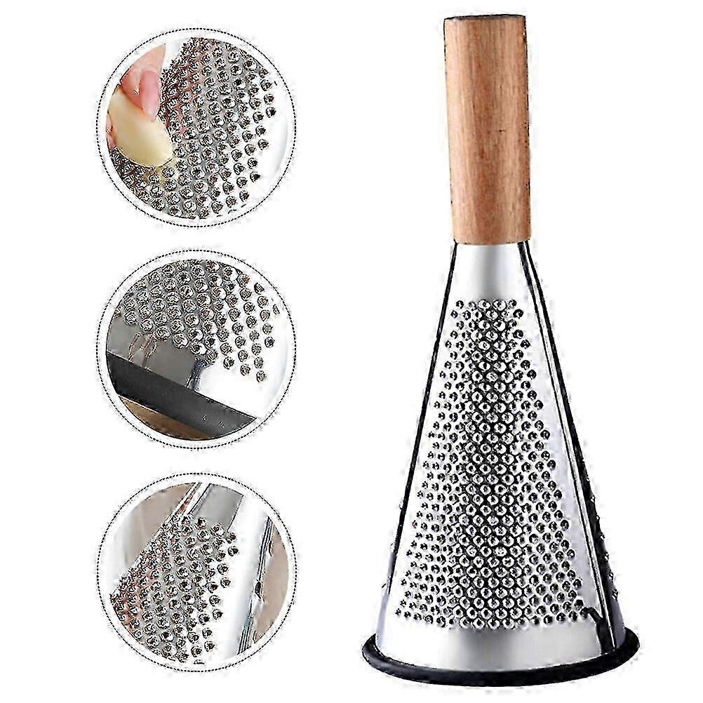 Cone Cheese Grater with Handle, Hand Held Multifunction Vegetables Cheese Grater with Container