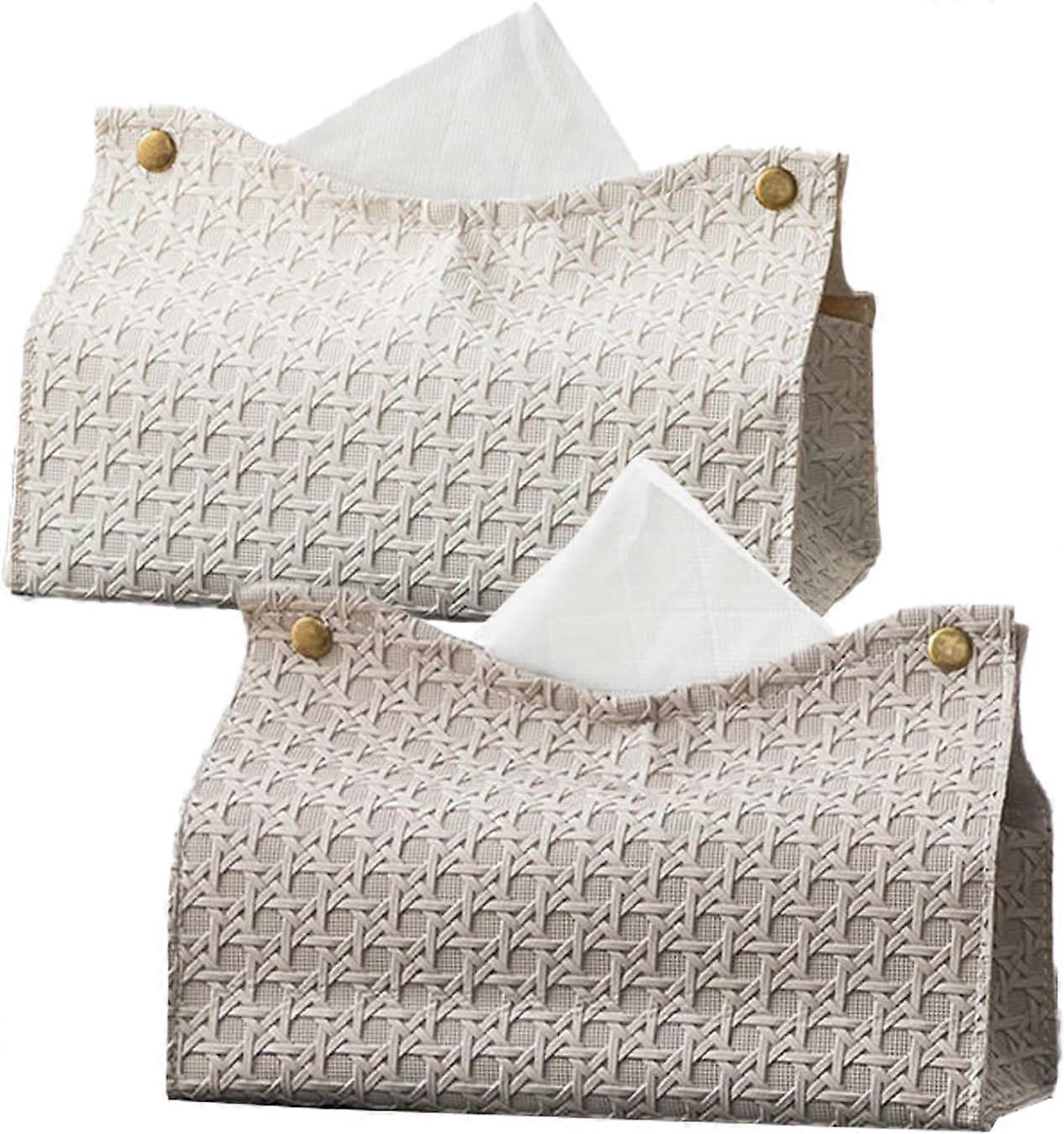 Rectangular tissue box, PU leather tissue box