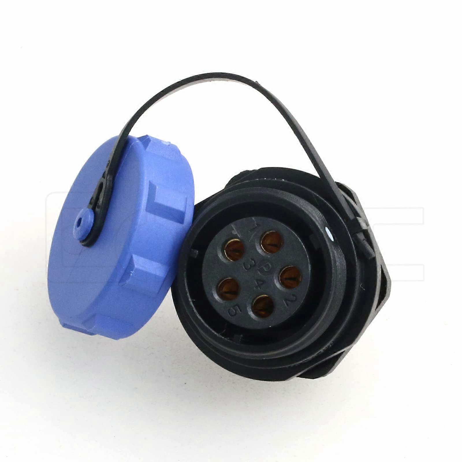 SP21 5 Pin Waterproof Panel Mount Connector IP68 Industrial Circular Electrical Socket