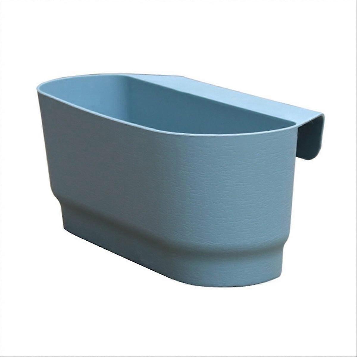 Semi Circular Wall Hanging Railing Flower Plastic Pots Baskets C