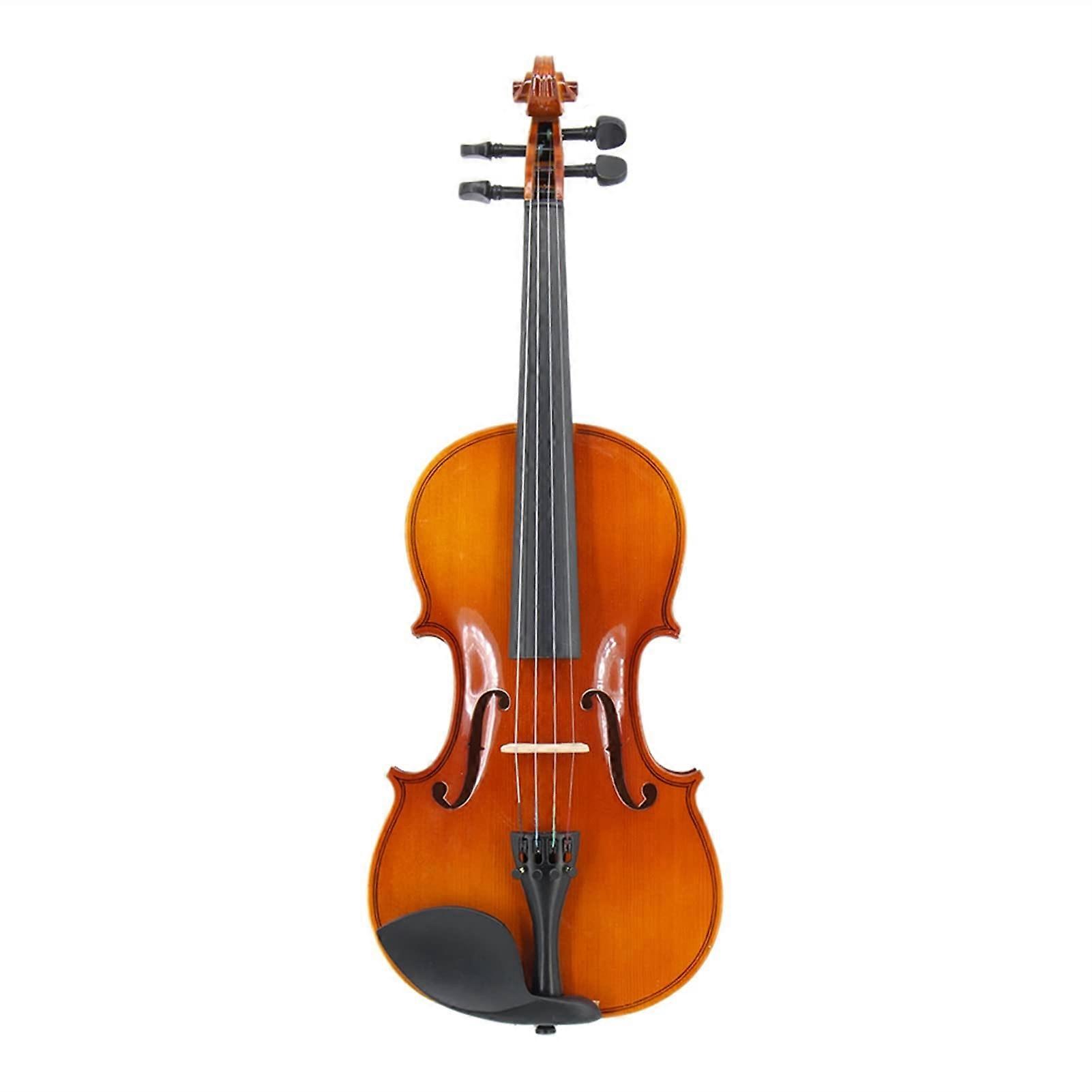 3/4 Size Acoustic Violin for Beginner Students with Case Bow Mute Strings Solid Wood