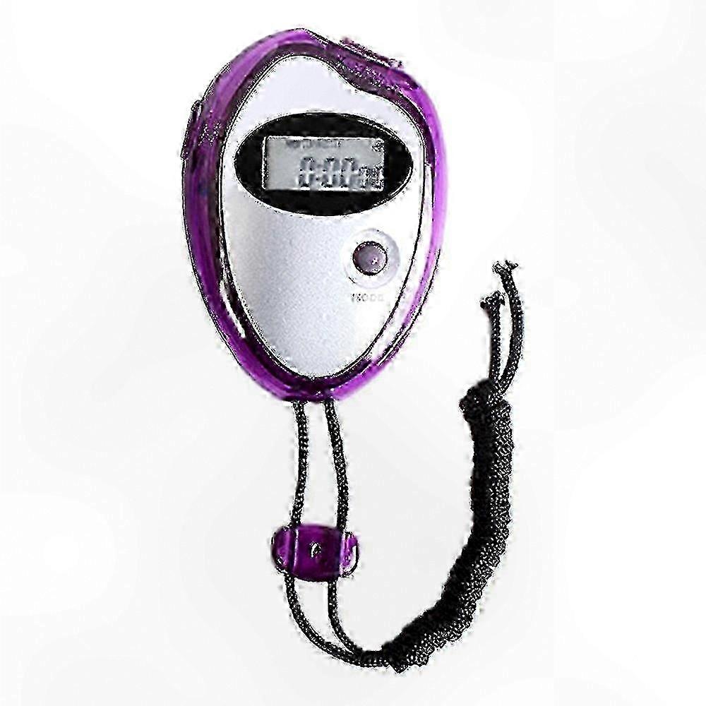 Big Screen Digital Stopwatch with Vibrant Purple Design - Interval Timer for Easy Timing