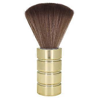 Electroplated Neck Duster Brush with Handle Duster Salon Hair Sweep Brush Anti-Static Soft Professional Cleaning Tools