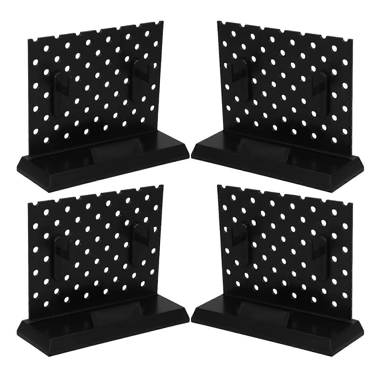 Freestanding Plastic Display Stand with 4Pcs Mini Sword Holders