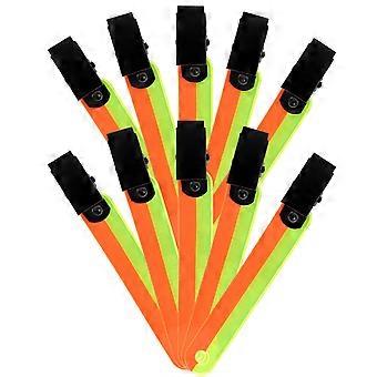 Reflektierende PVC-Clips für die Markierung von Outdoor-Wegen, 48 Stück, praktische Leuchtclips