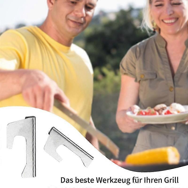 Stainless Rustproof 4 Grill Install Heat Universal To Spacers PCS Easy Plate