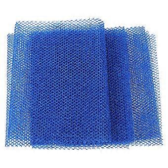 Blue Bath Skin Scrubber Chinlon for Home Use 3Pcs Body