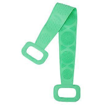 1/2 Silicone Scrubber Back Massage Exfoliating Sponge Bathroom Bath Brush Scrub Shower Brush Body Wash Scrub Removal Bath Spong