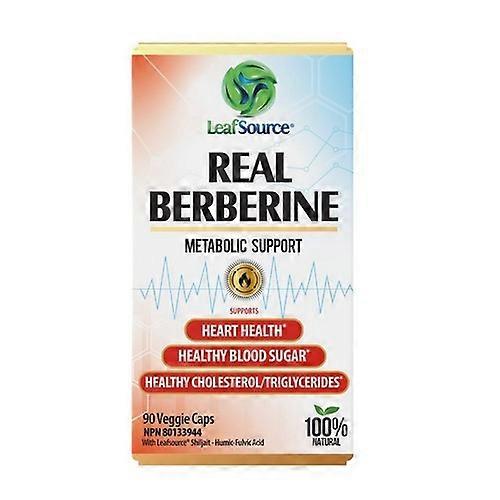 LeafSource Real Berberine Metabolic Support, 90 Veggie Capsules
