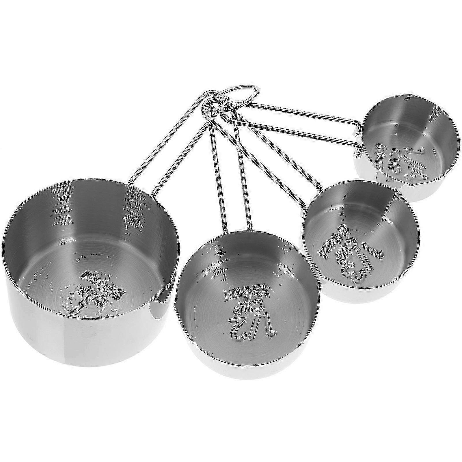 4pcs Scale Measuring Cups Home Kitchen Measuring Cups Cooking Measuring Cups