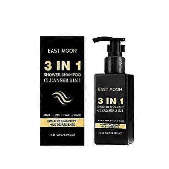 3-in-1 Gesichtsreiniger, Shampoo und Duschgel für Männer, 3-in-1 Körper-, Haar- und Gesichtsreinigung, sanfte Reinigung, 50 ml