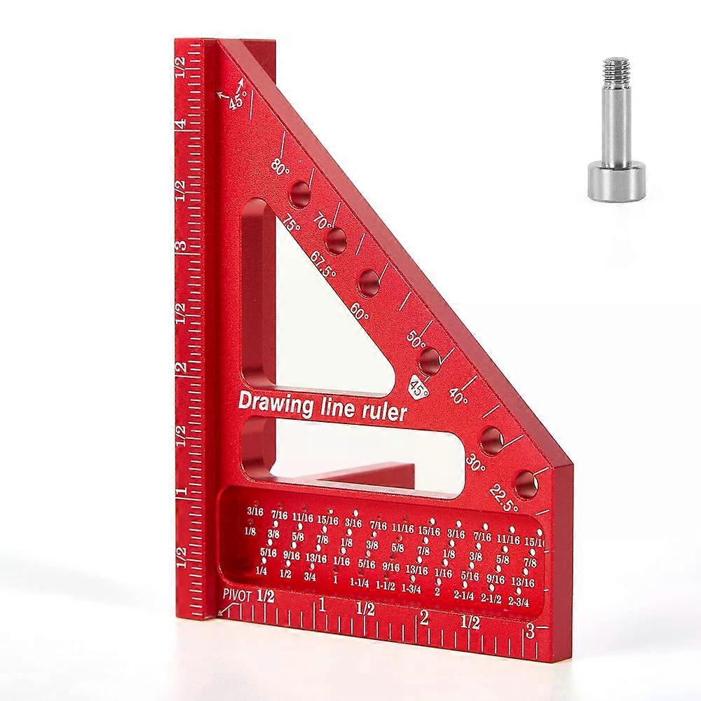 Premium Versatile Multi-Angle Carpenter Square Measuring Ruler for Woodworkin...