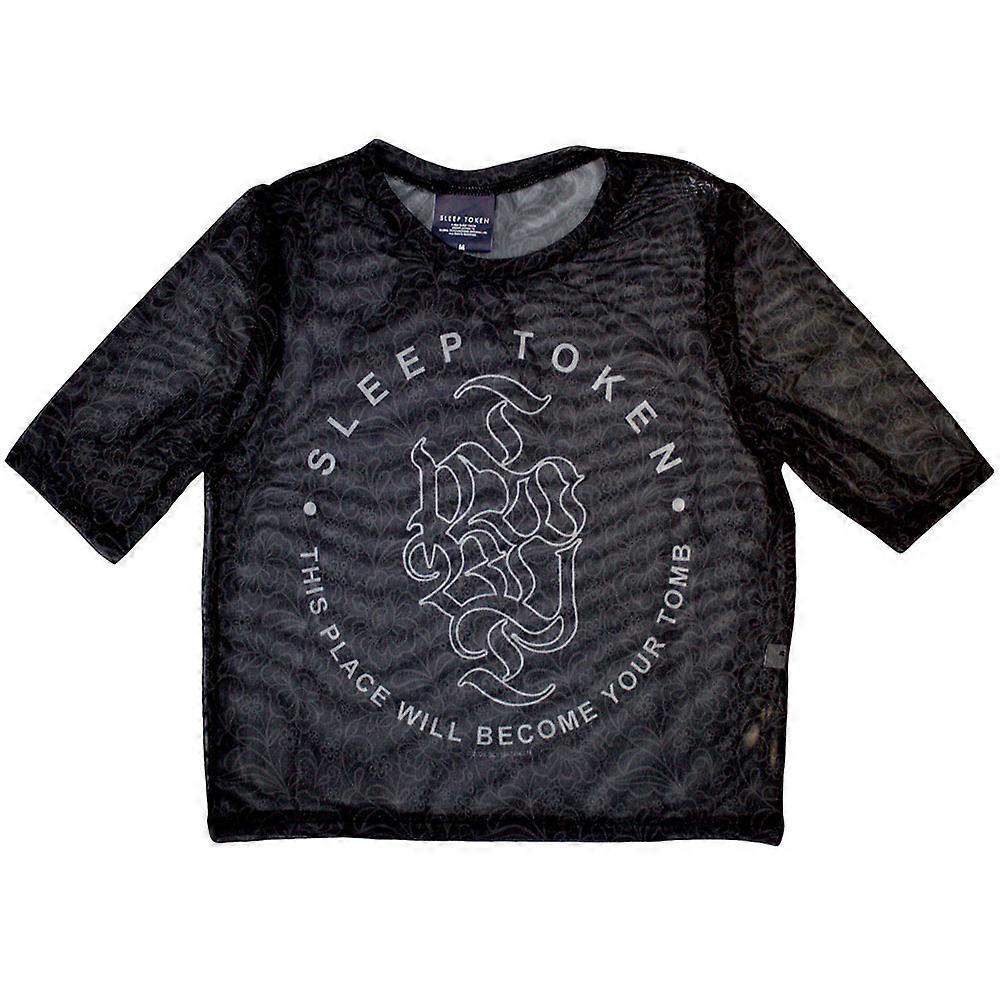 Sleep Token Tomb Mesh Crop Top