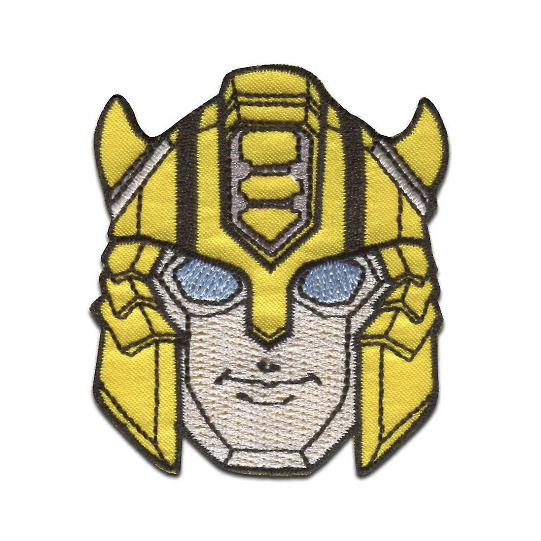 Hasbro © Transformers Bumblebee Head - patch, iron-on patch, size: 5.5 x 6.3 cm
