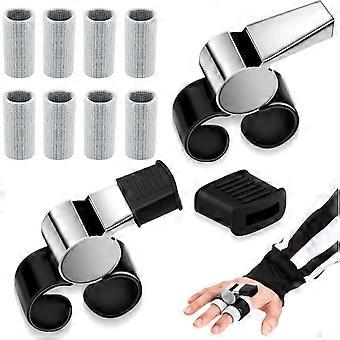 Ice Hockey Finger Grip Whistle - Sporting Finger Grip Referee Whistle with Sleeves Protectors for Football, Soccer, Sports
