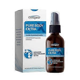Pure Body Extra Nanosized Zeolite Spray Natural Daily Detox for Women Men Travel-Friendly Body Care Freshness