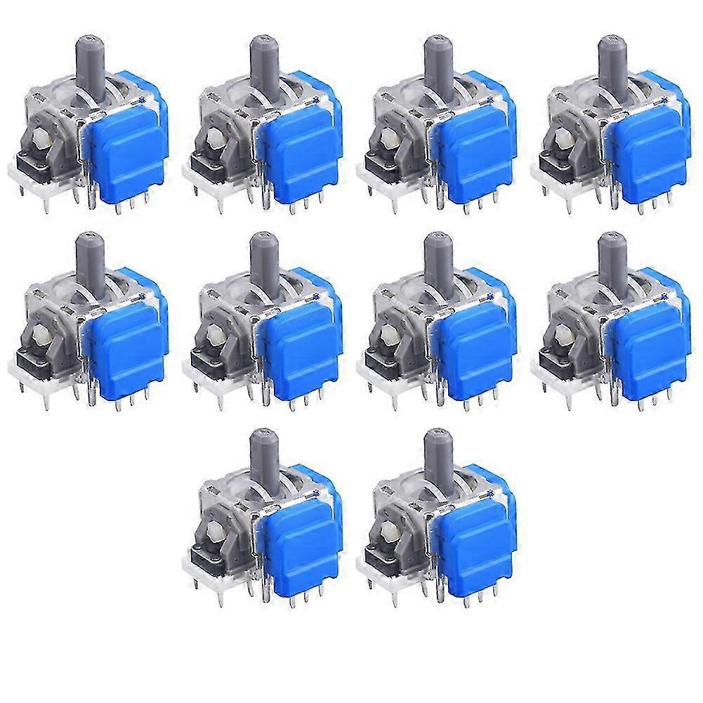 10pcs TMR Electromagnetic Hall Effect Joystick Replacement 3D Analog Stick compatible with DualSense Controller compatible with PS5