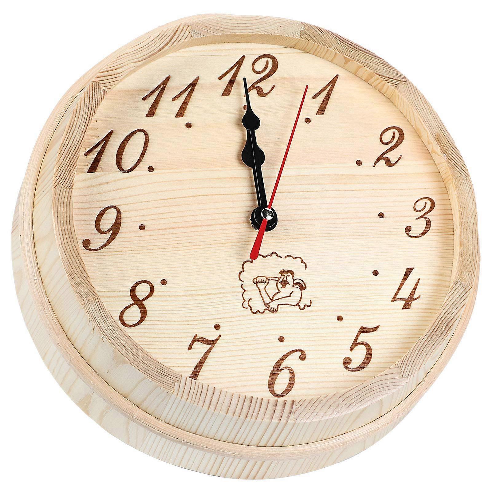 Sauna Timer Clock with Dual Timer Function, SaunaSafe Wall Mounted Clock for Home Sauna Decor