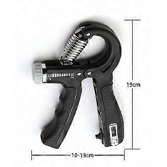 Adjustable 60kg Resistance Fitness Hand Exerciser with Counter, Pack of 10 Heavy Grippers for Wrist Training (Gray)