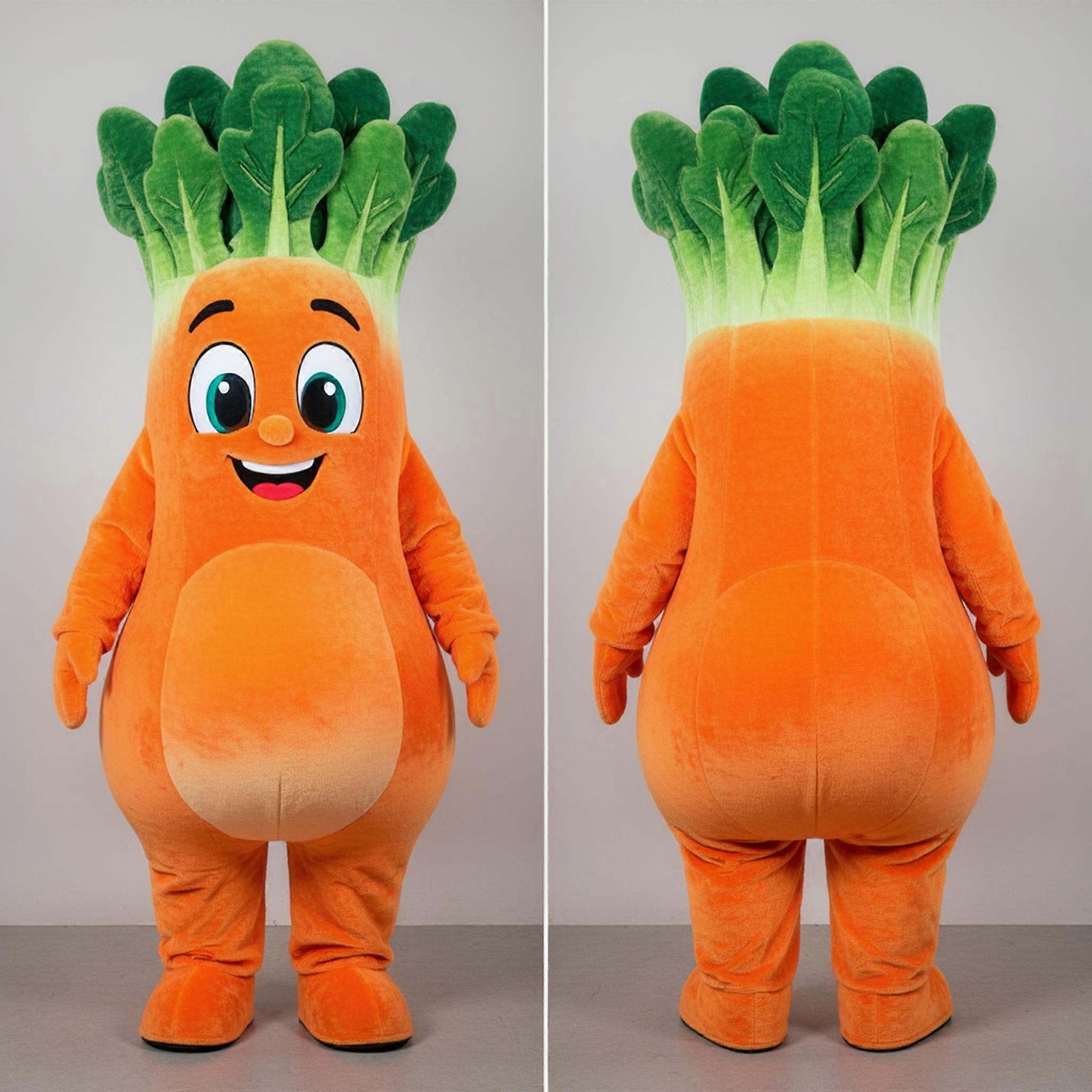 MASTICOT Vibrant Green Plush Celery Mascot