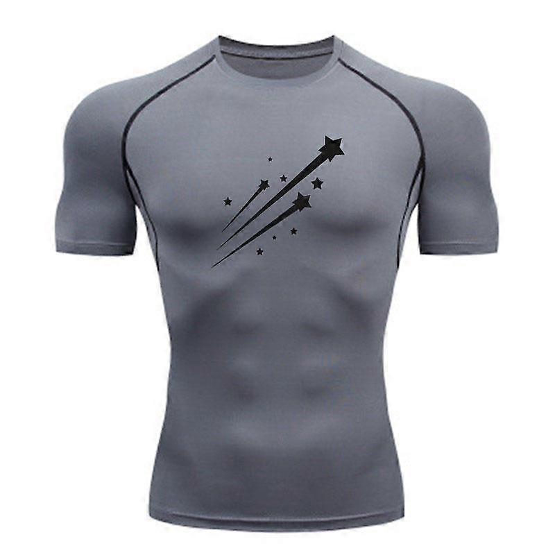Men's Compression Athletic T-shirt, Comfy Quick Dry Workout