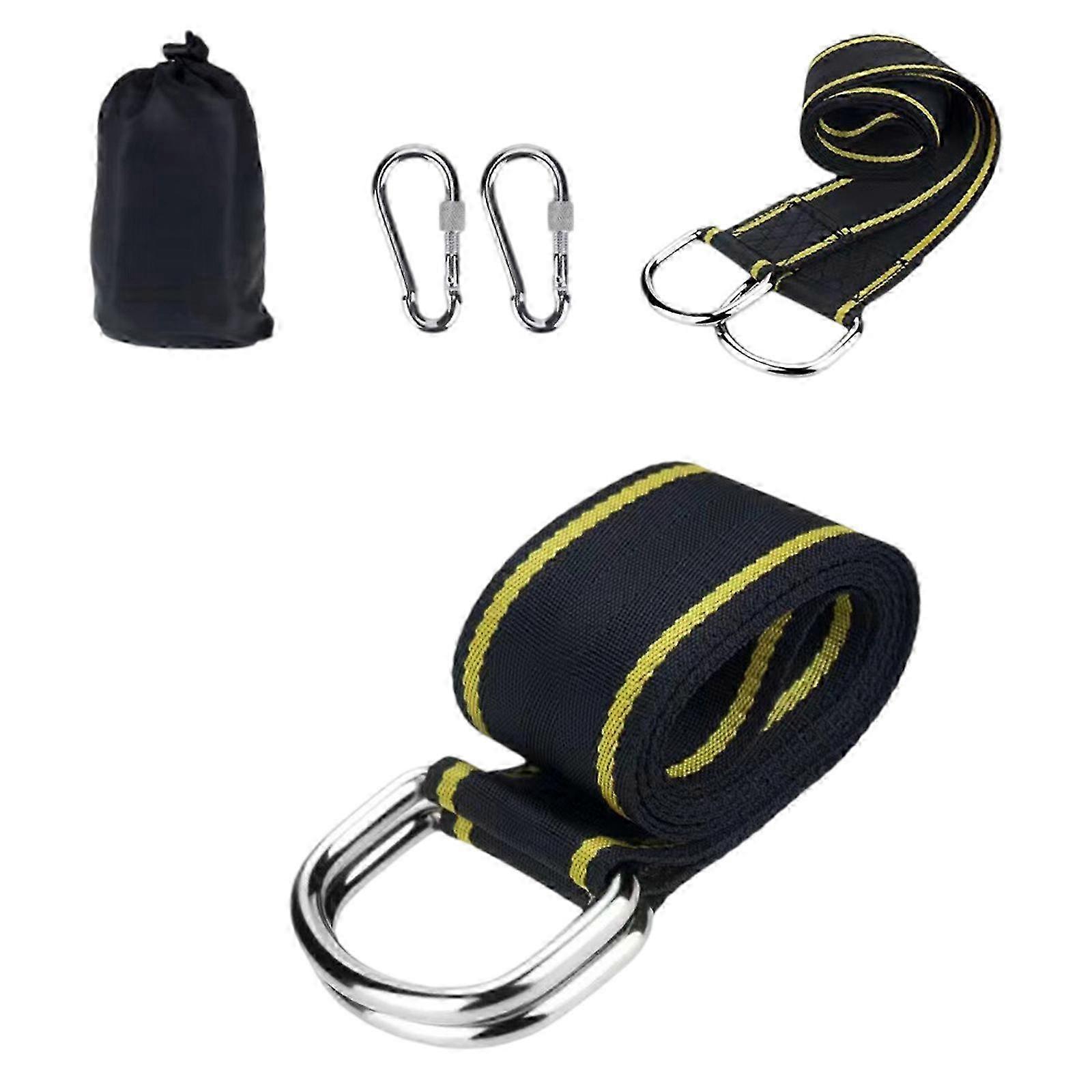 Easy Setups Swing Strap Waterproof Tree Strap Hammock Hanging Strap set compatible with Outdoor Hammocks Secure Tree Attachments Multicolor