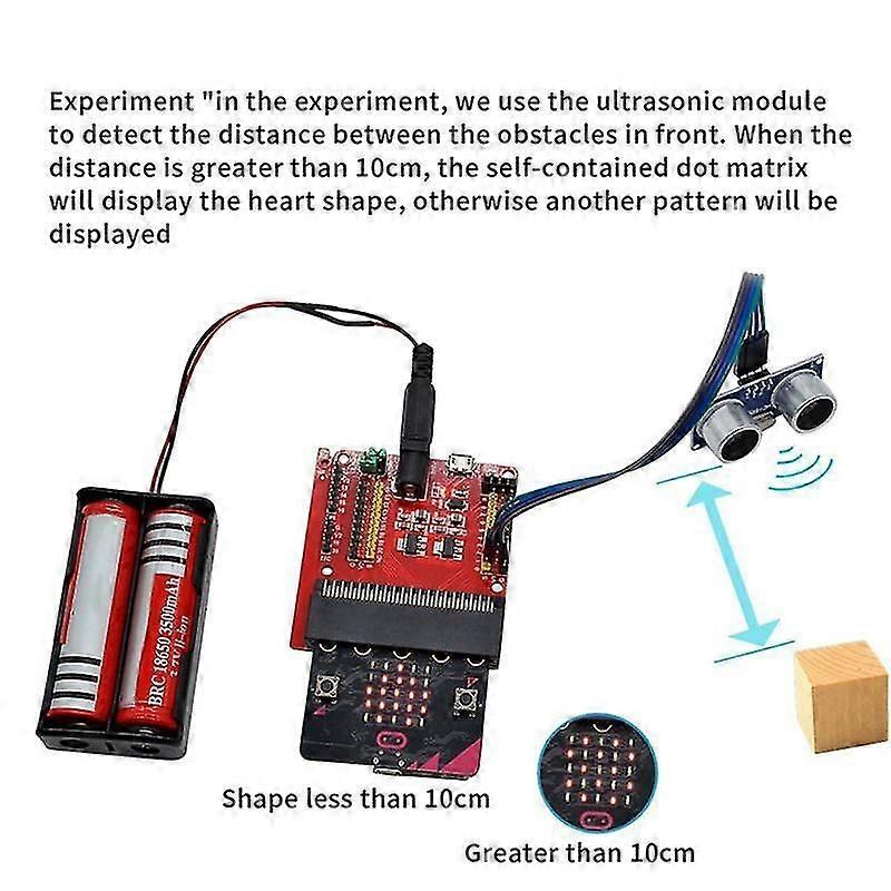 For :bit Sensor Expansion Board Compatible With 3.3v 5v Python Programming Development Diy Learning