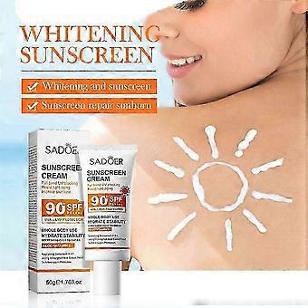 SPF 90+ Sunscreen whole body face protector solar blocker repair facial resistant.B3
