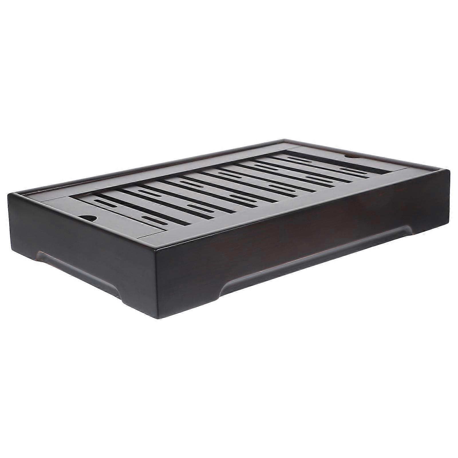 Bamboo Tea Tray Rectangular Storage Tray Designed for Home Use 1Pcs