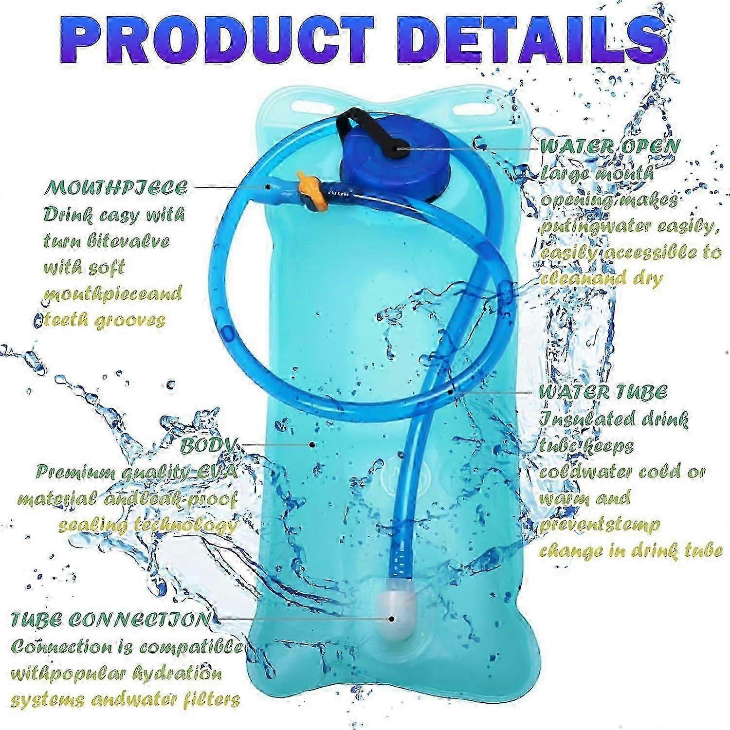 2L Leakproof Hydration Bladder