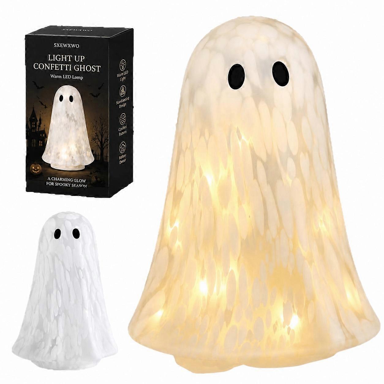Warm LED Ambient Lighting - Ghost-Shaped Decorative Lamp