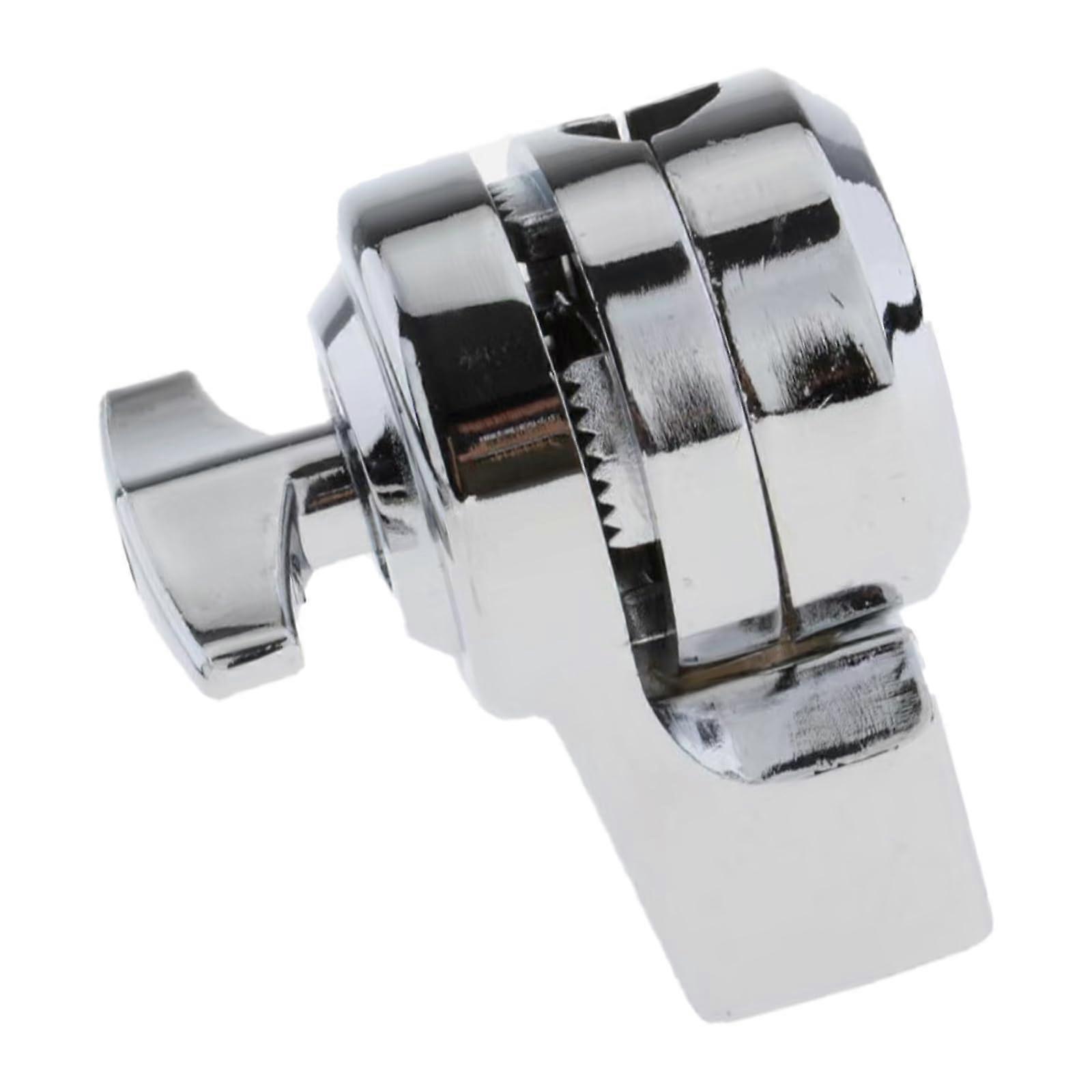 Adjustable Drum Rack Connector with Durable Textured Metal Clamp for Secure Mounting and Versatile Setup