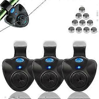 Sensitive, Adjustable, Non-Slip Fishing Alarm with LED Night Alert