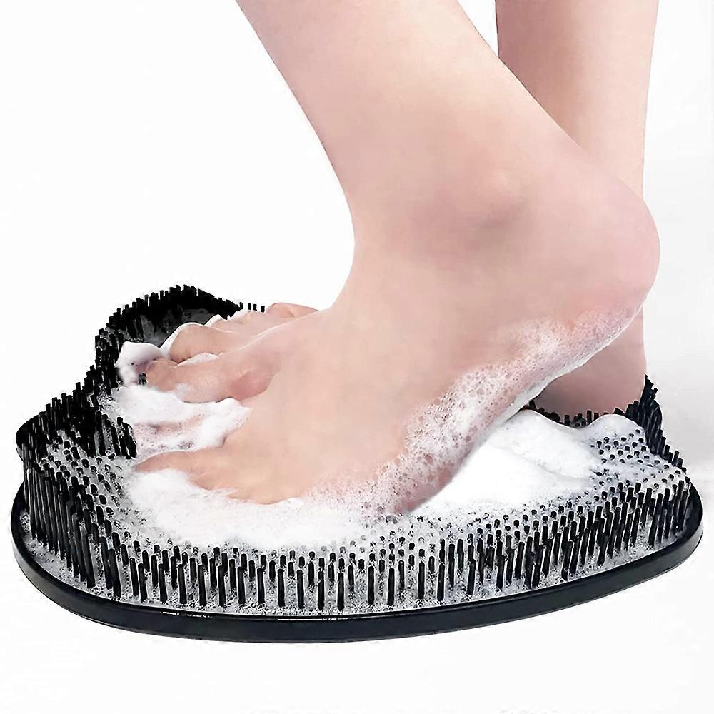 Wall-Mounted Exfoliating Back Scrubber Silicone Shower Pad
