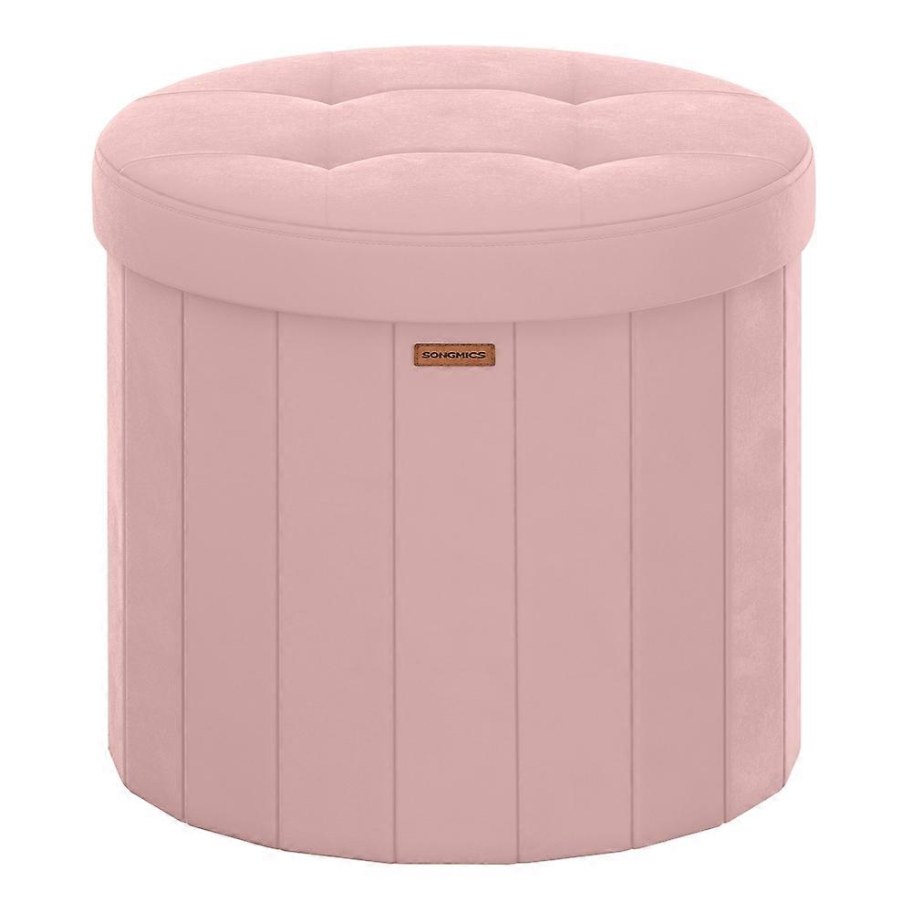 Round Storage Ottoman with Removable Lid 18.1"D x 17.7"W