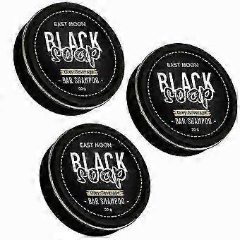 3x Gray Hiding Bar Shampoo Hair Darking Black Block For Men's Grey Hair Hider.A1