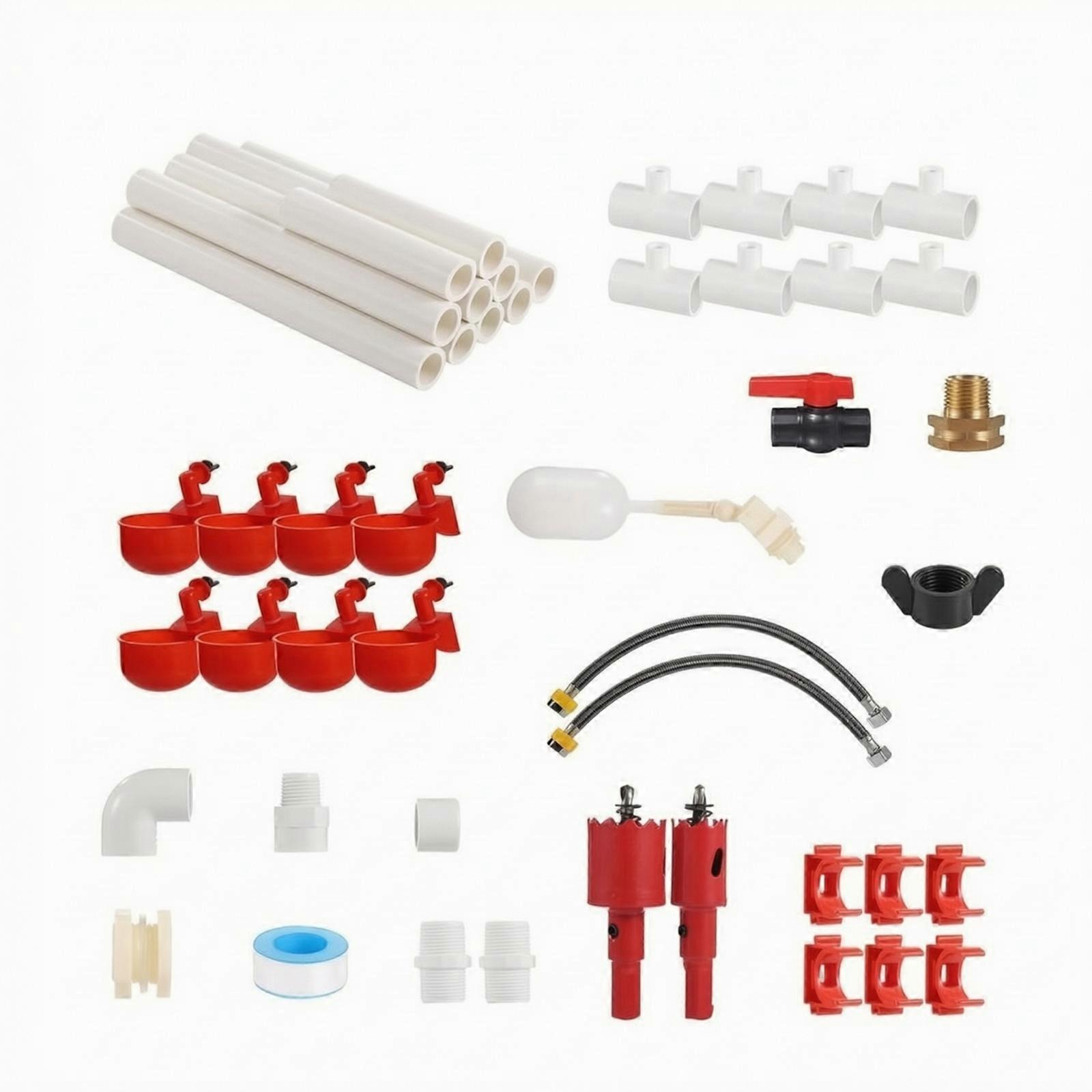 DIY Poultry Waterer Kit Easy Installation Poultry Watering System Quick Setup