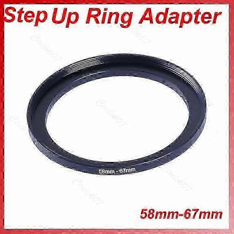 58mm to 67mm Step-Up Metal Ring