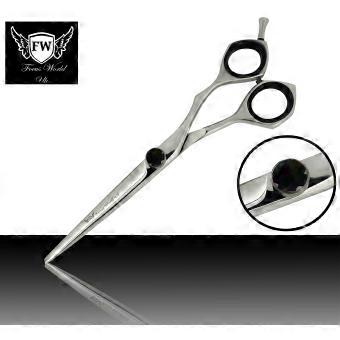 Professional 6.5 Inch Hair Cutting Scissors Ergonomic Grip with Travel Case for Salon and Home