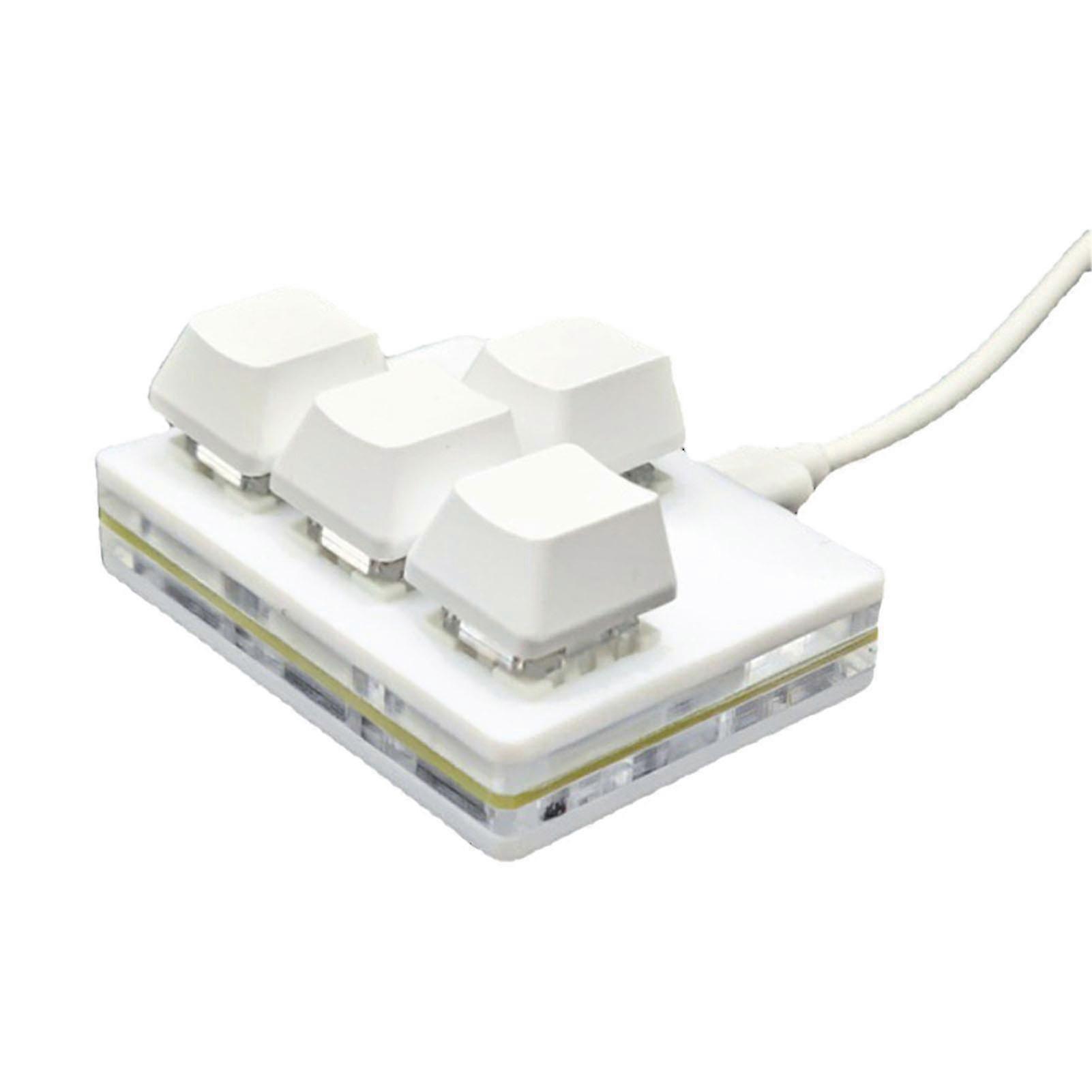 Mini 4-keys Gaming Keyboard Comcompatible withtable Touch Feeling Keyboard compatible with Playing Game Accessories