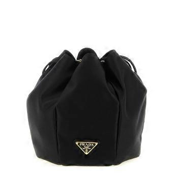 Prada Black Viscose Shoulder Bag