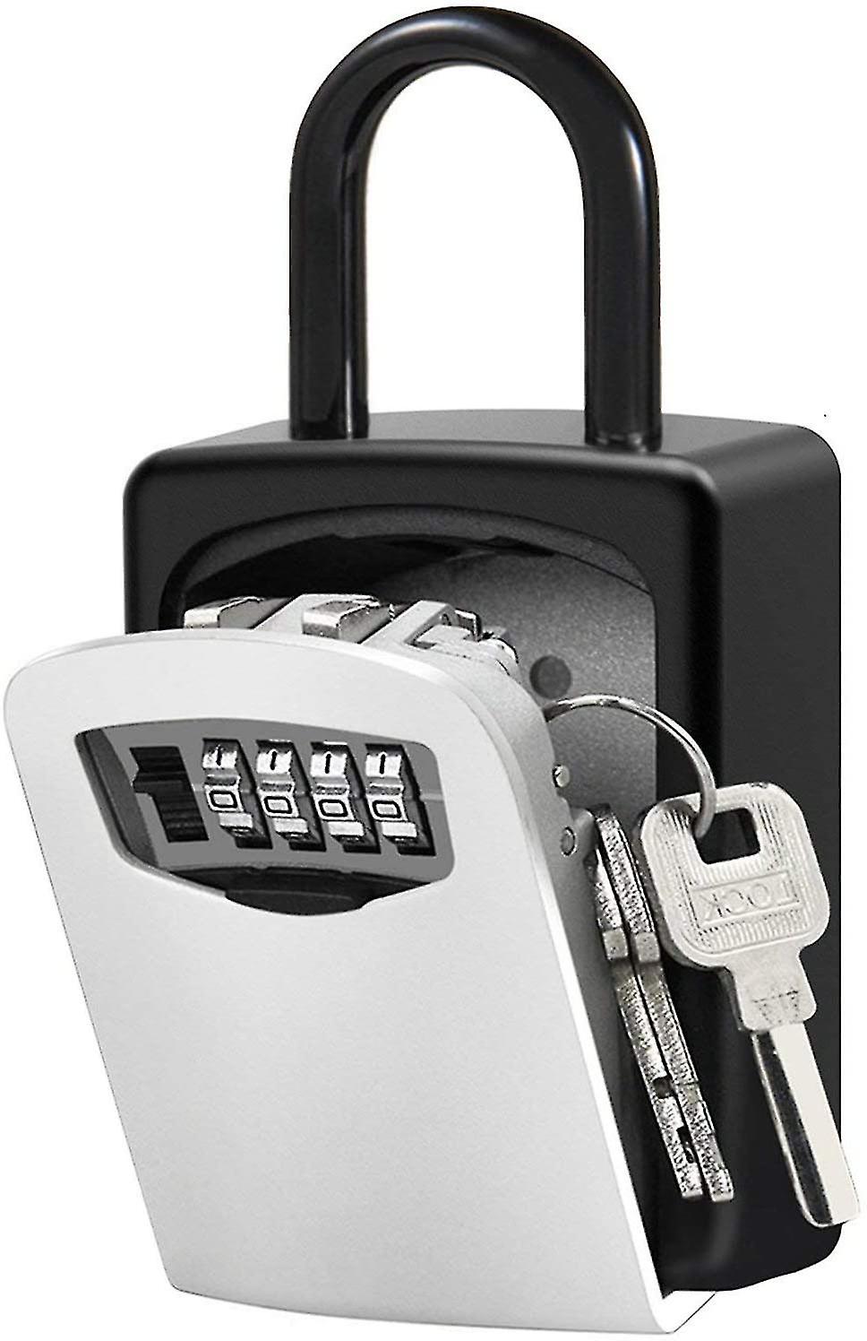 Key Safe Box Outdoor Key Box With 4 Digital Combination Code Wall Mounted Key