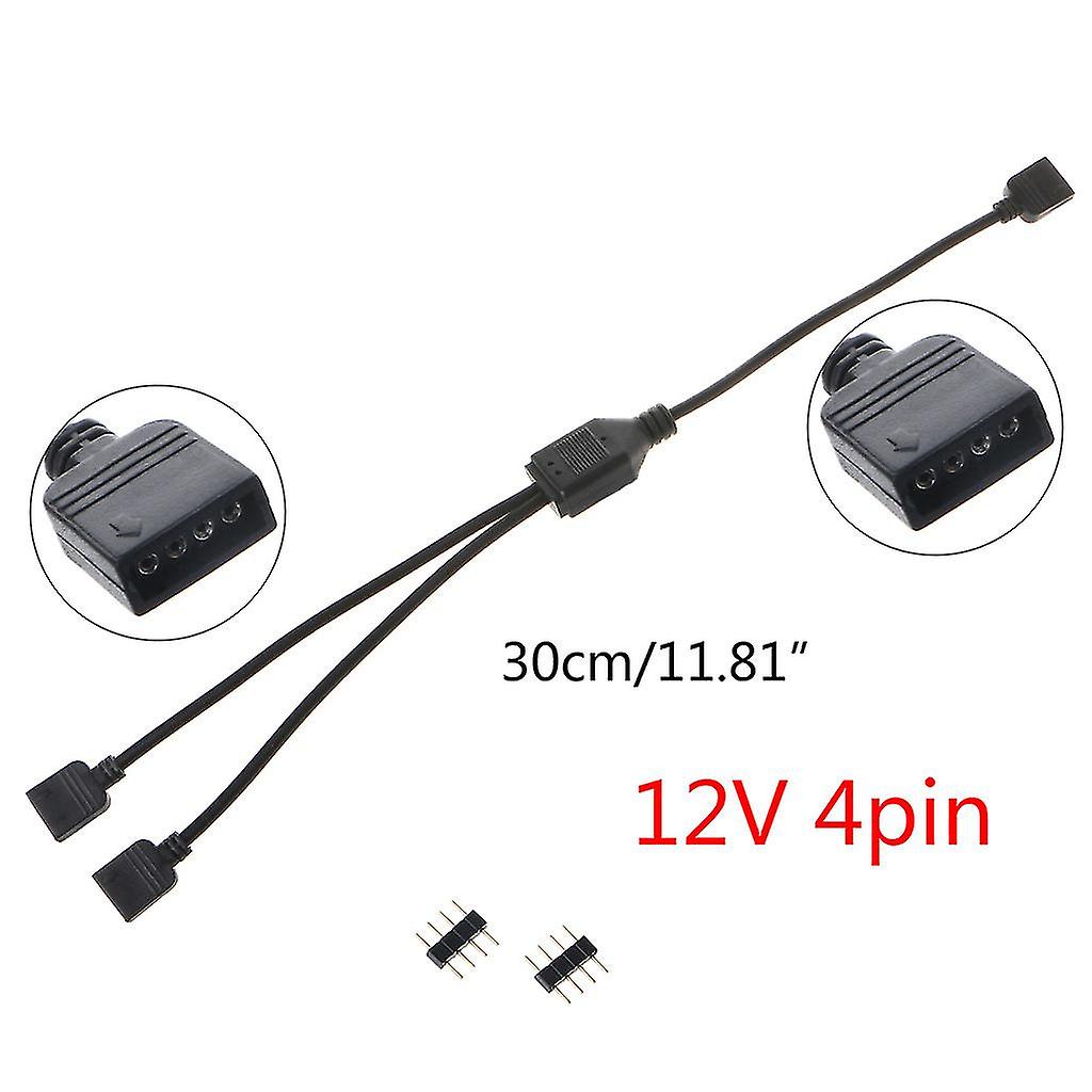 Rgb Interface Extension Cable 12v 4pin Radiators Rgb Fans Connector Hub